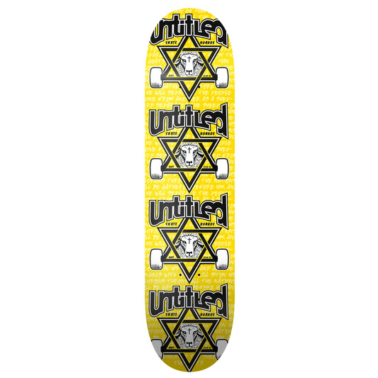 Untitled "Skate Sheep" Yellow Board